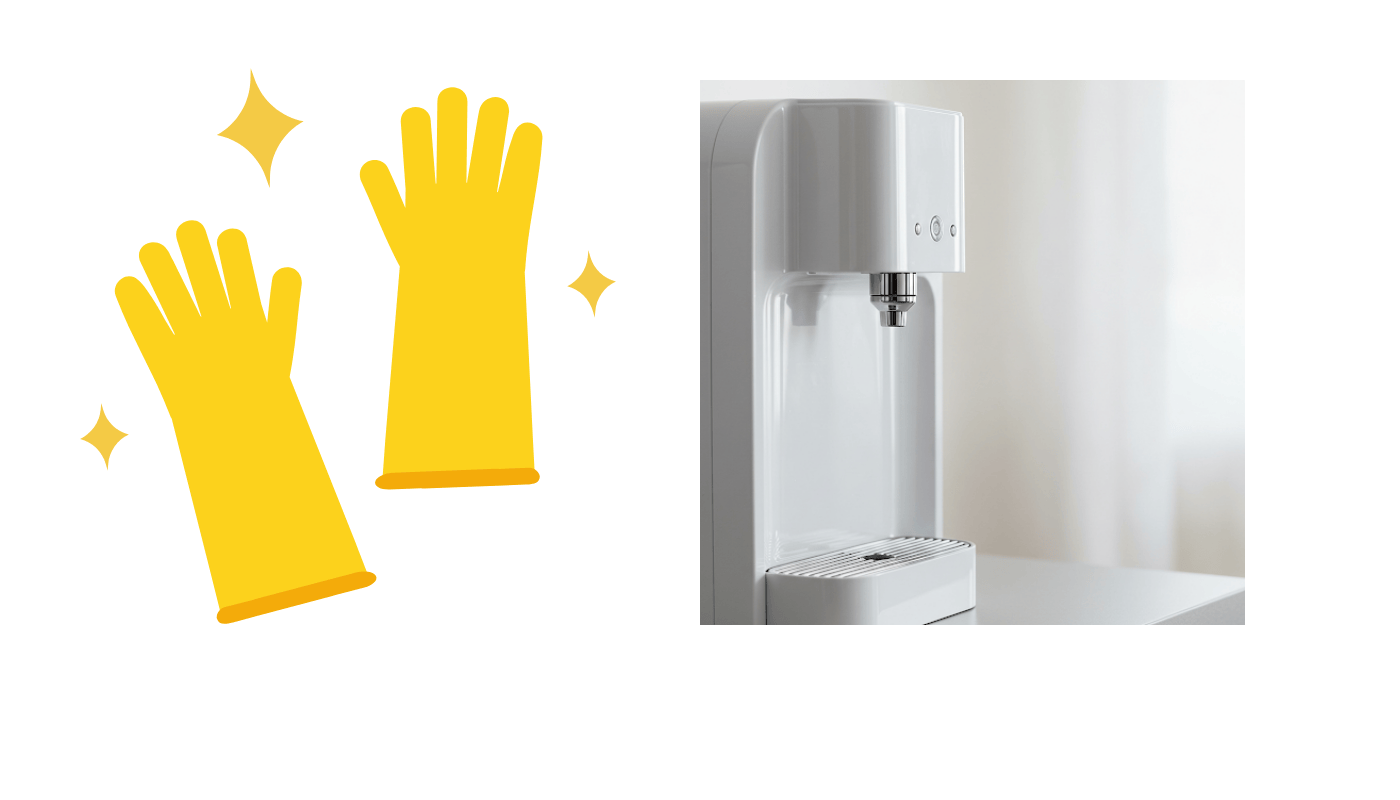 Kitchen gloves and countertop dispenser