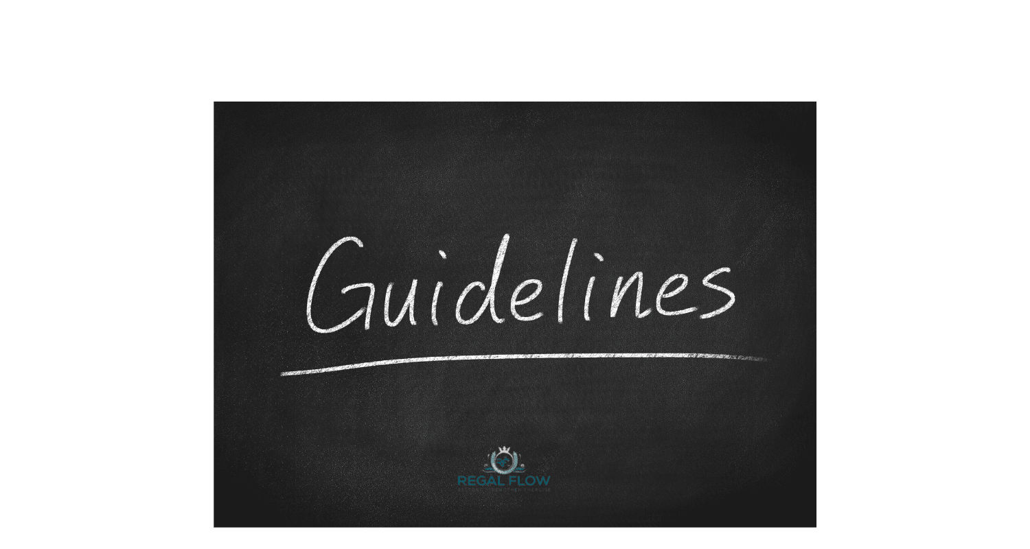 Guidelines with regal flow logo