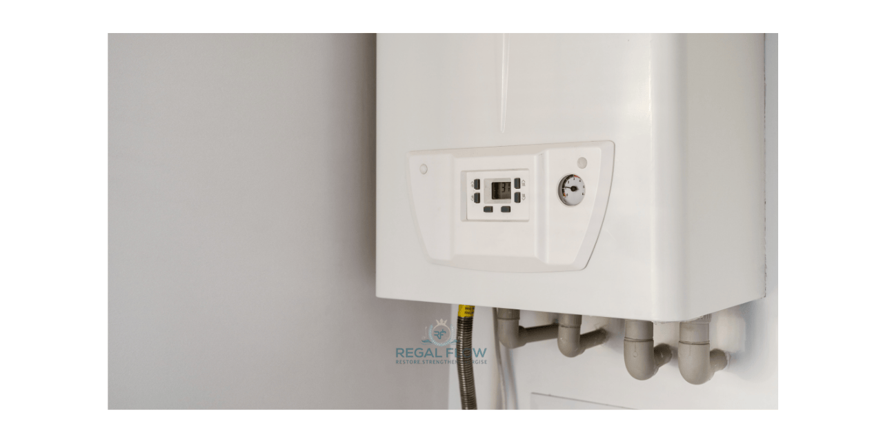 Water heater and regal flow logo