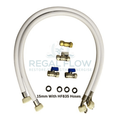 Water softener installation kit 15mm hoses