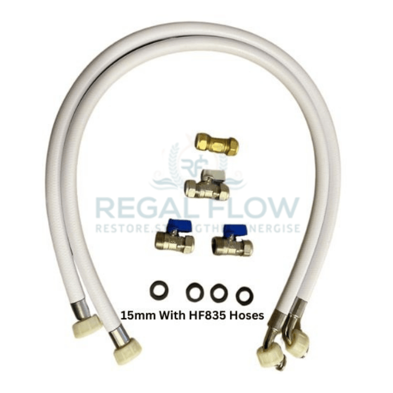 Water softener installation kit 15mm hoses