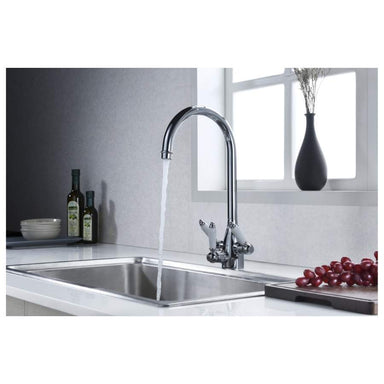 clearwater kitchen tap installed pouring water