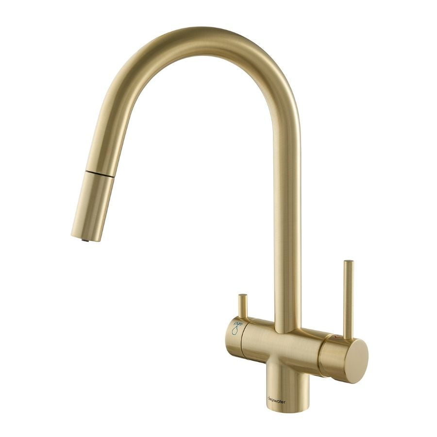 clearwater toledo tap brushed brass