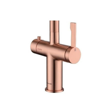 clearwater magus 3 in 1 tap levers close up brushed copper