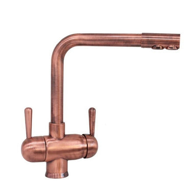A hommix 3 way tap in copper