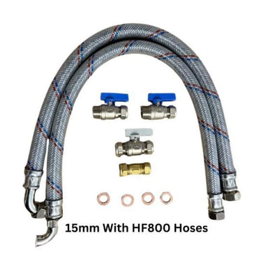 15mm hoses and valves for water softener installation