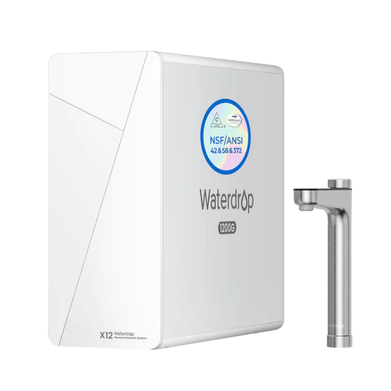 Waterdrop X12 RO System with NSF
/ Ansi logos on a white background