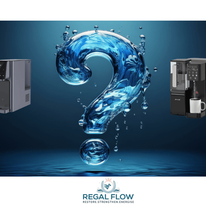 Question mark with two countertop dispensers