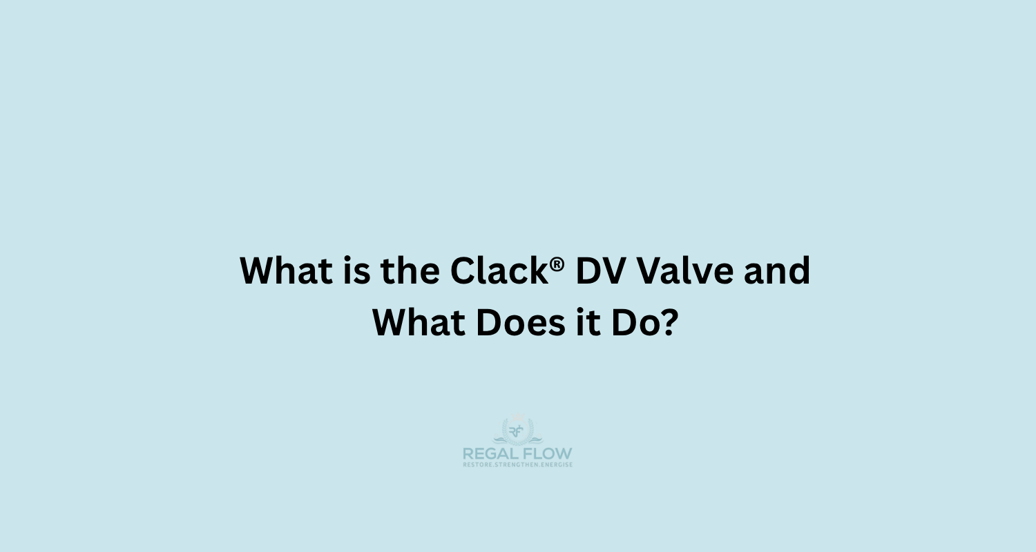What is the Clack Valve and what does it do with regal flow logo