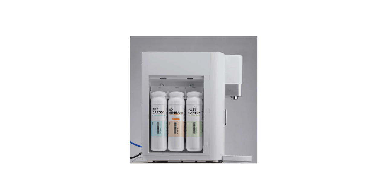 countertop water dispenser with three filters