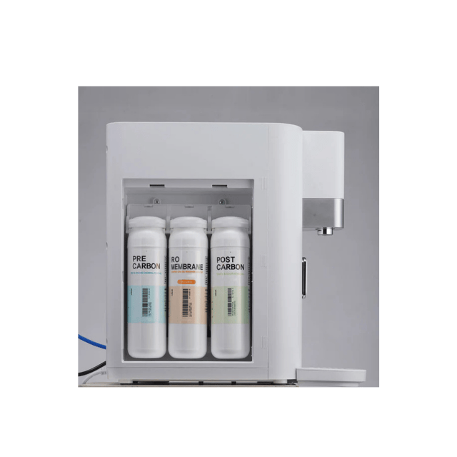 countertop water dispenser with three filters