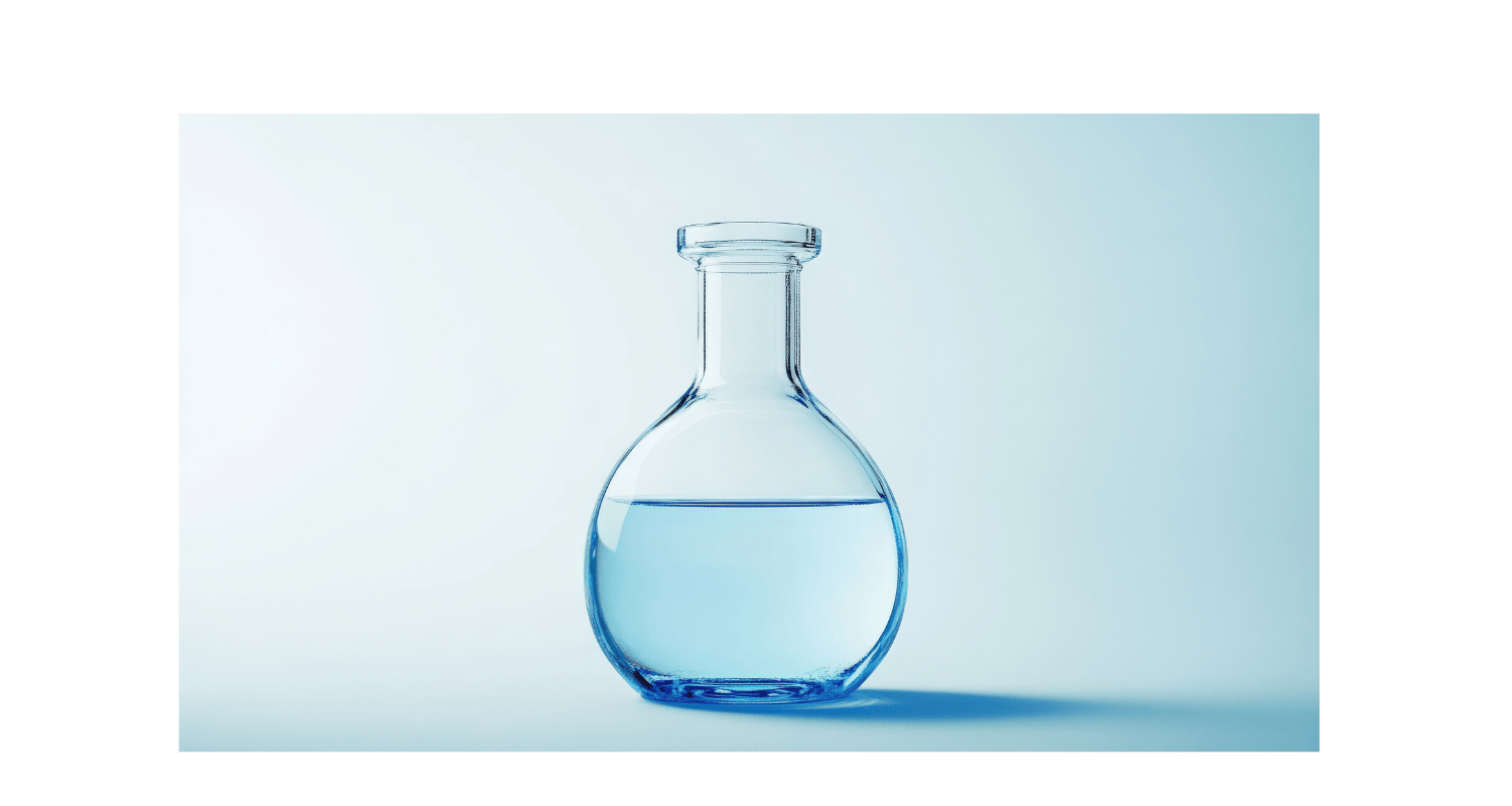 Jug of distilled water