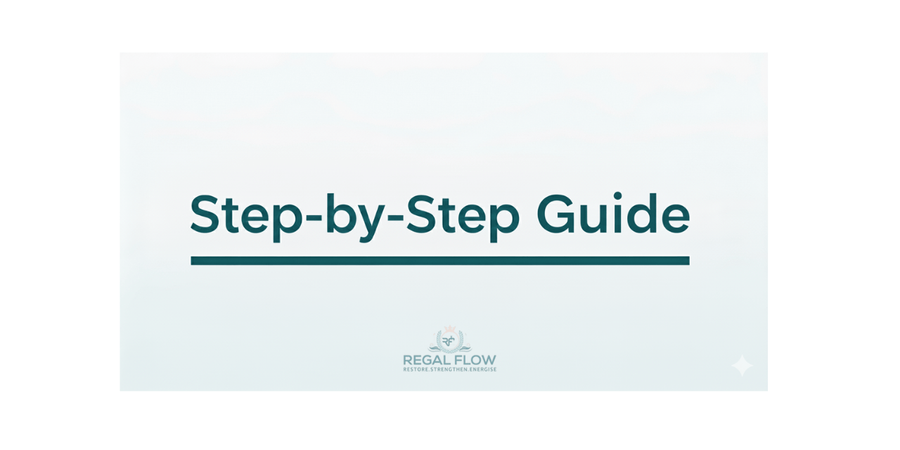 step by step guide with regal flow logo
