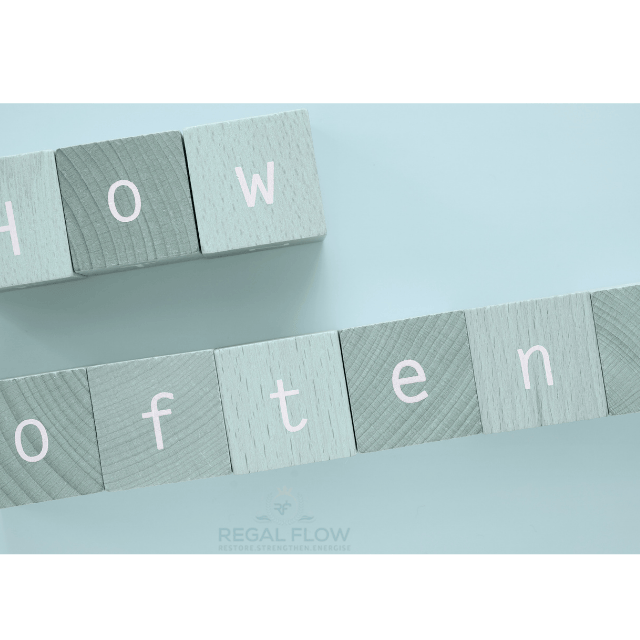 How often? With a regal flow logo