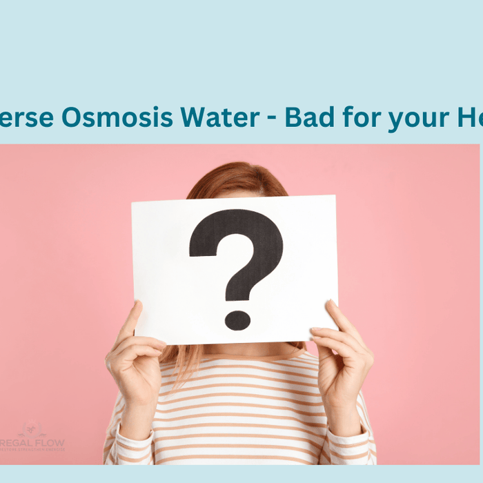 Reverse osmosis bad for your health above a lady with a question mark