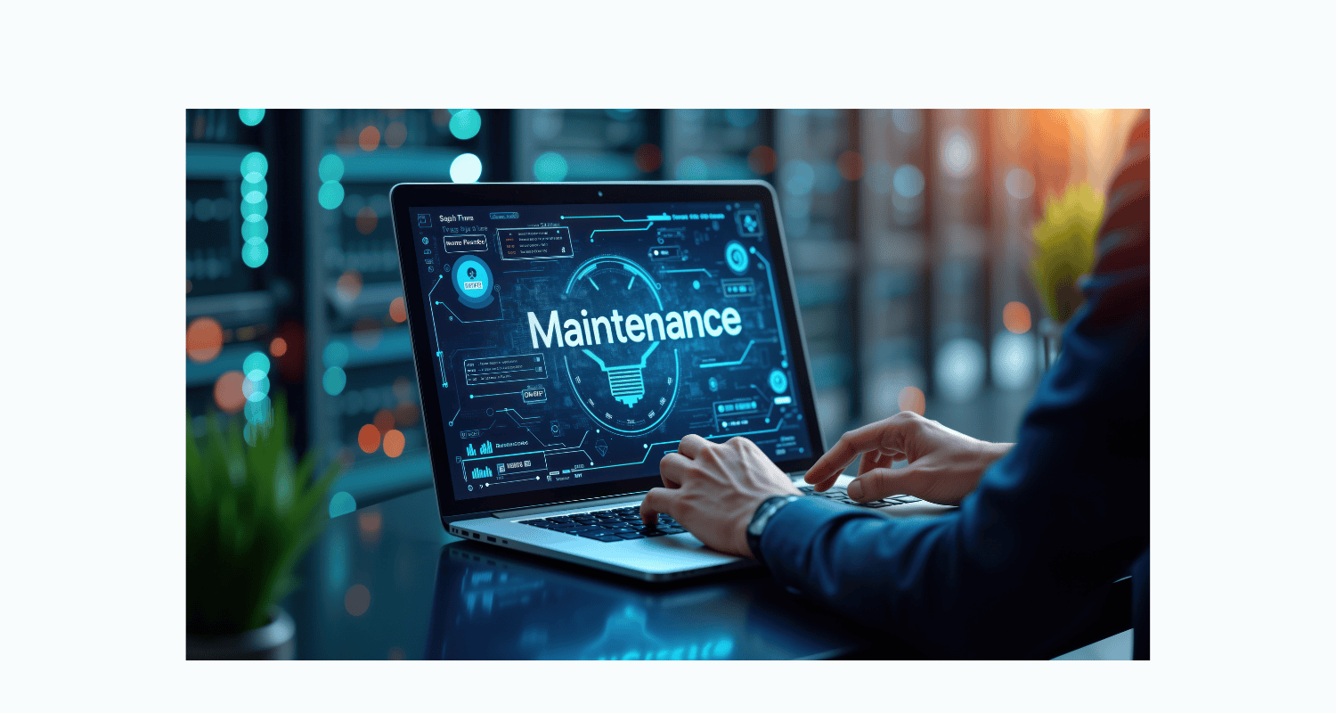 A computer being used with maintenance on for Reverse Osmosis