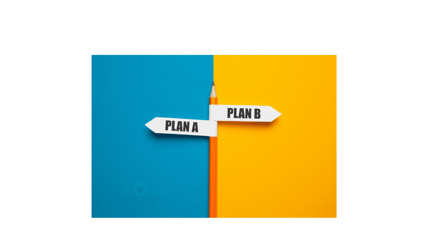 Plan a and plan b arrows pointing different directions