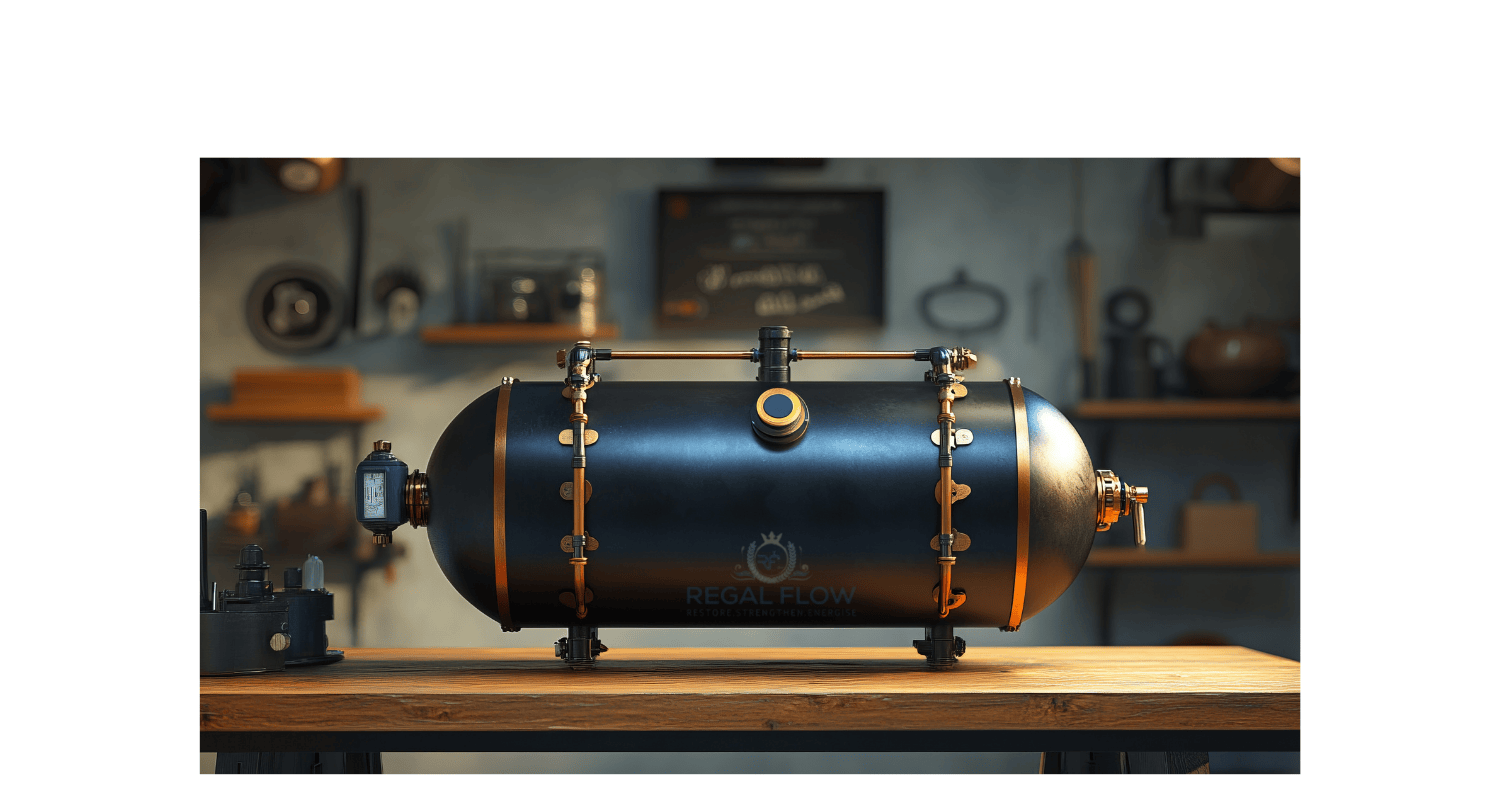 Reverse Osmosis Pressure Vessel on wooden table