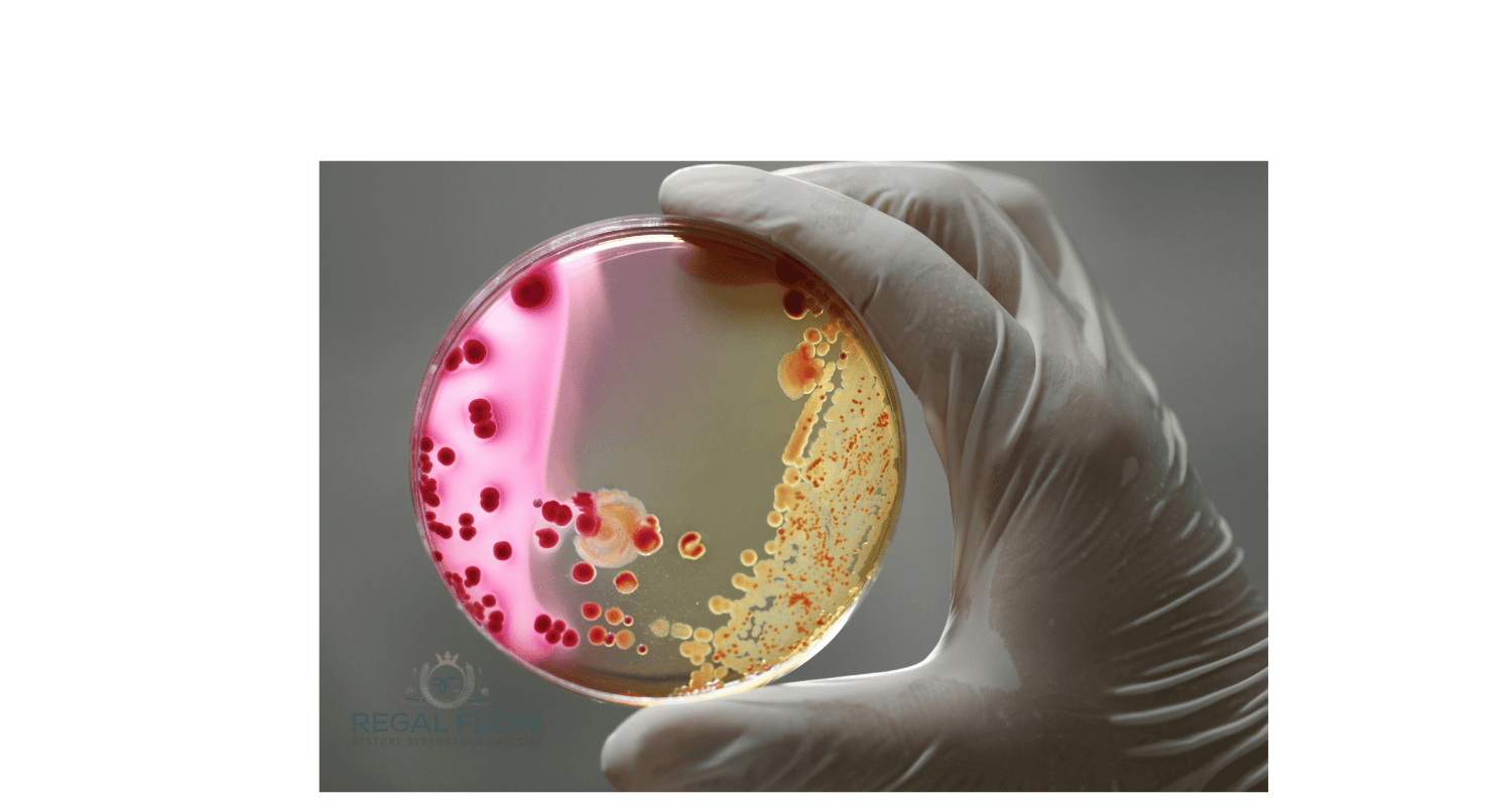 Bacteria being held in a hand