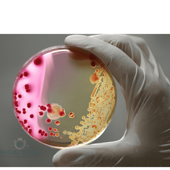 Bacteria being held in a hand