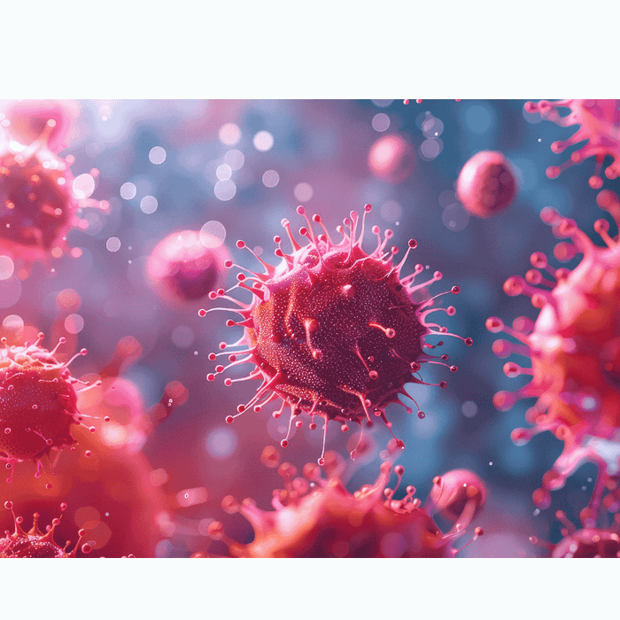 Close up of viruses