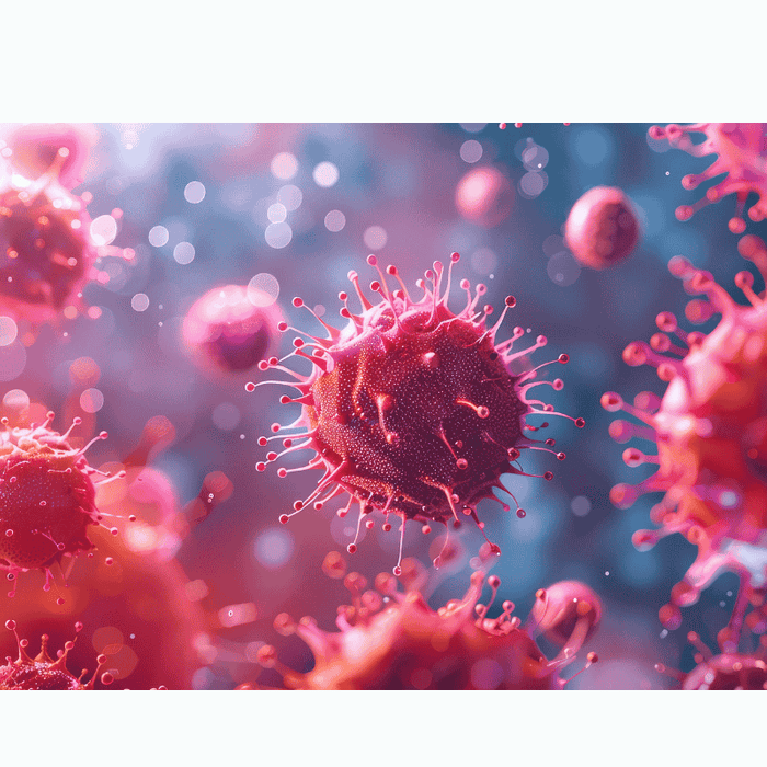 Close up of viruses
