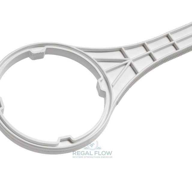 Water filter wrench with regal flow logo