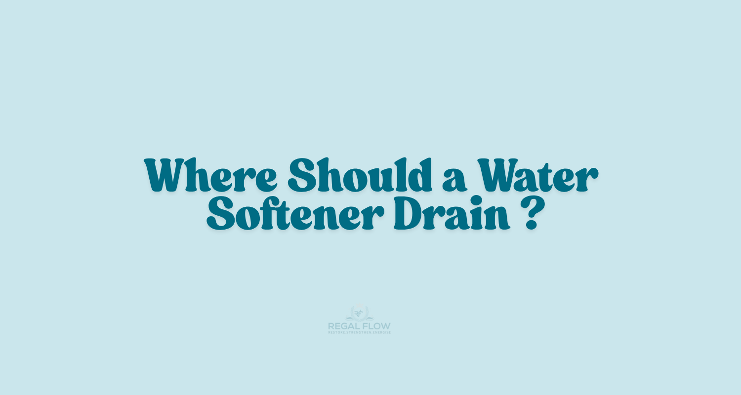 where should a water softener drain