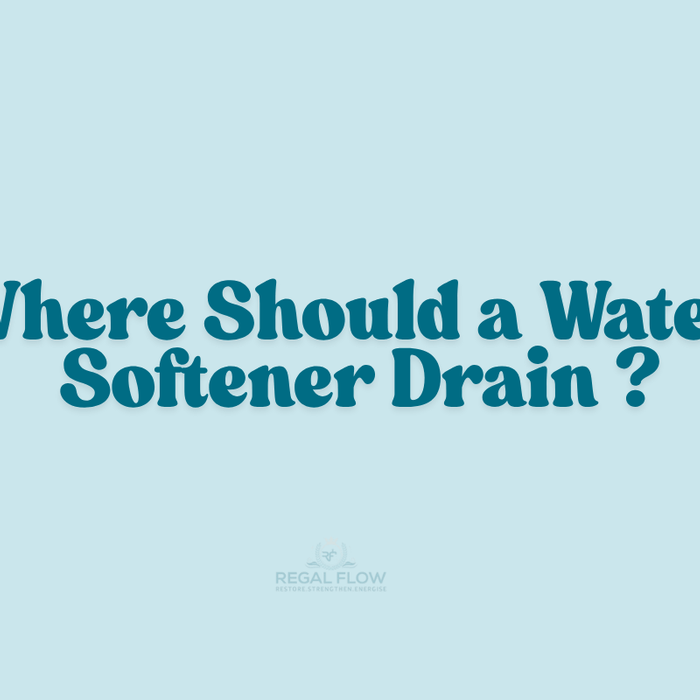 where should a water softener drain