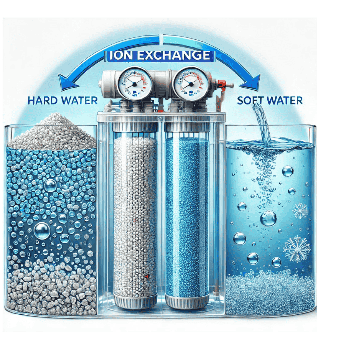 Hard and soft water infographic