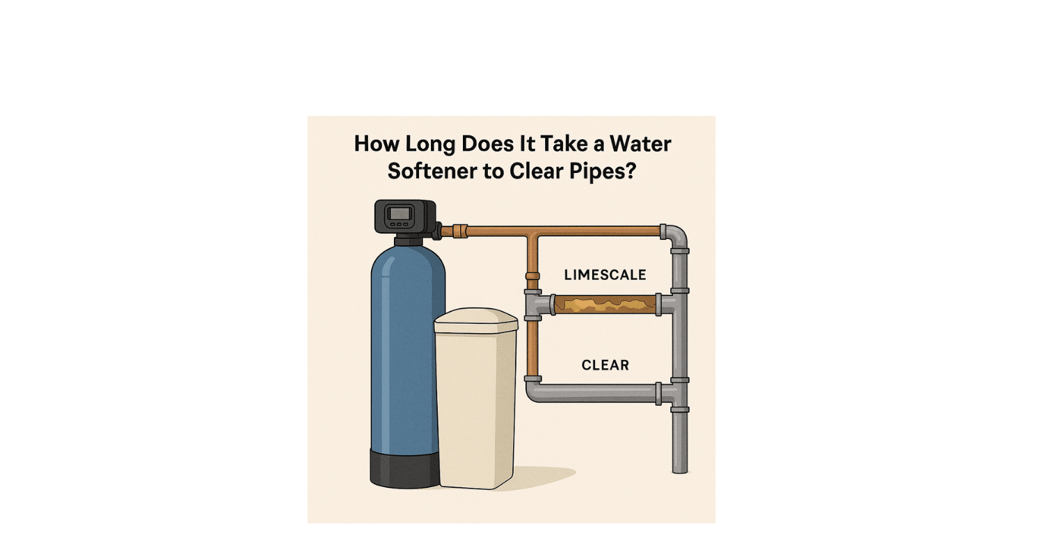 a water softener limescale graphic