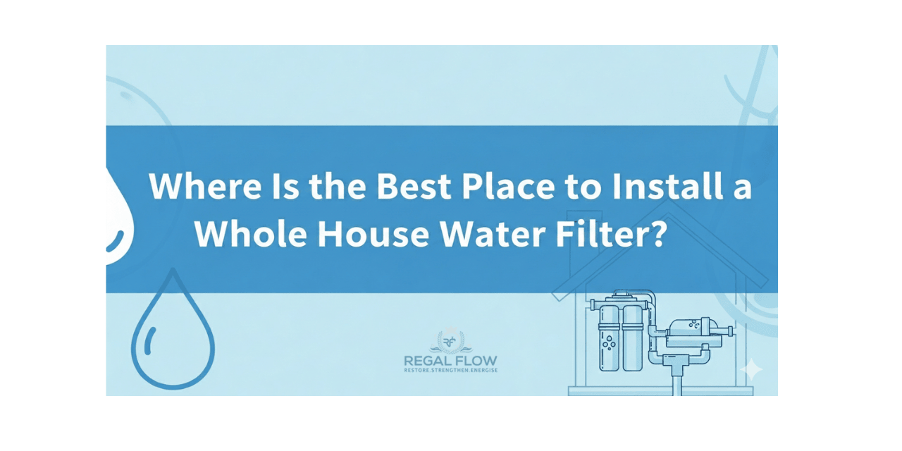 Where is the best place to install a whole house filter and regal flow logo