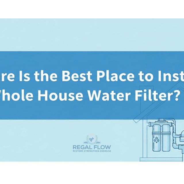 Where is the best place to install a whole house filter and regal flow logo