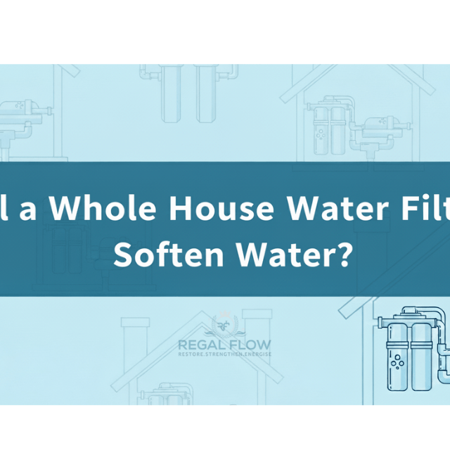 will a whole house water filter soften water with regal flow logo