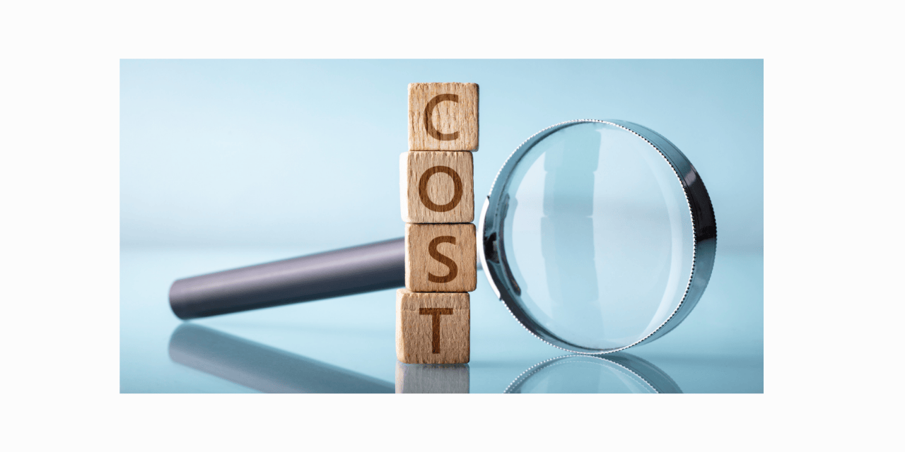 cost and magnifying glass