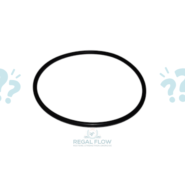 O rings for whole house water filter with quetsion marks and regal flow logo