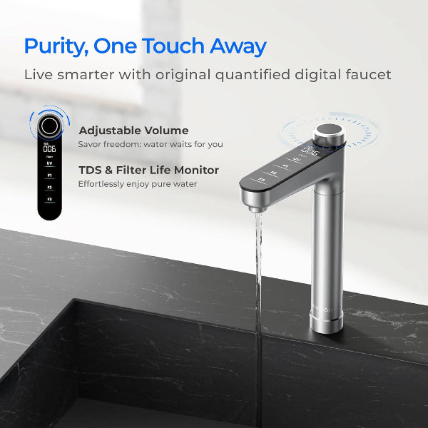 Smart Waterdrop X16 faucet with TDS and filter life monitor