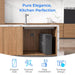 Waterdrop X16 under-sink RO filter with elegant kitchen design