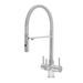 Aquila 3 chrome 3-way mixer tap with pull-down sprayer design