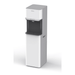White and gray commercial water dispenser on a white background