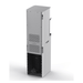 Aquaphor standing water dispenser rear view with cooling vents on a white background