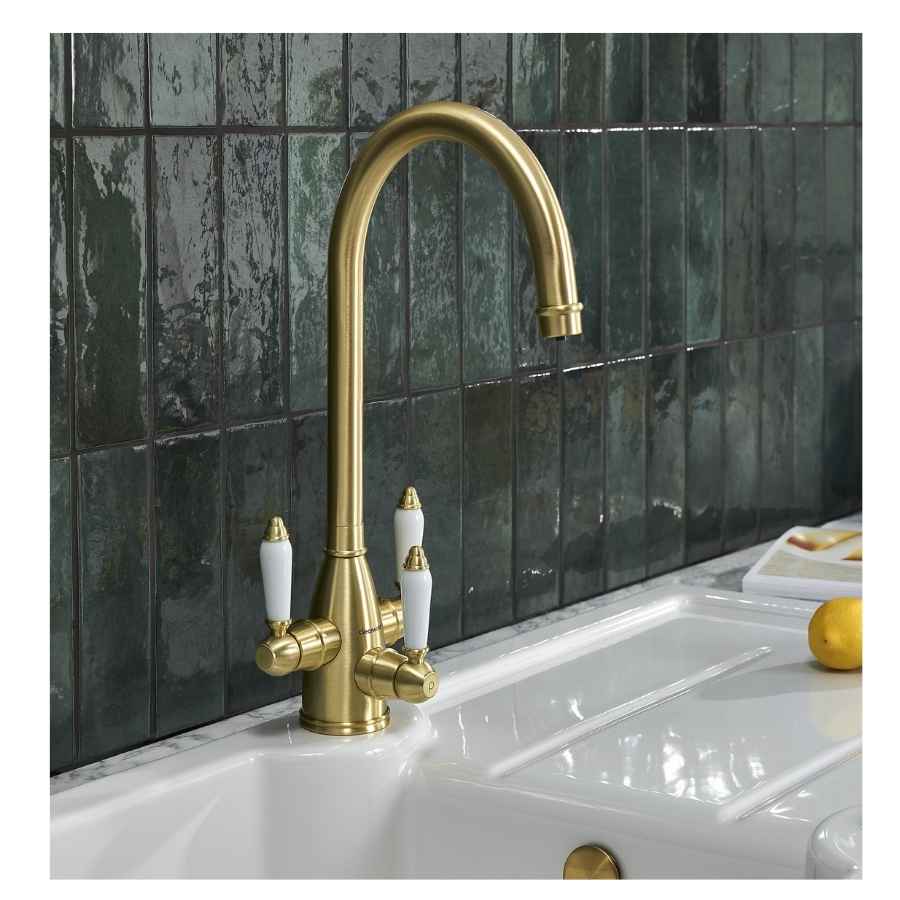 Clearwater Krypton Kitchen Filter Tap Brushed Brass