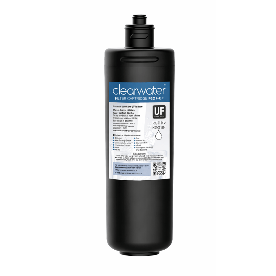 Clearwater filter cartridge in black on a white background
