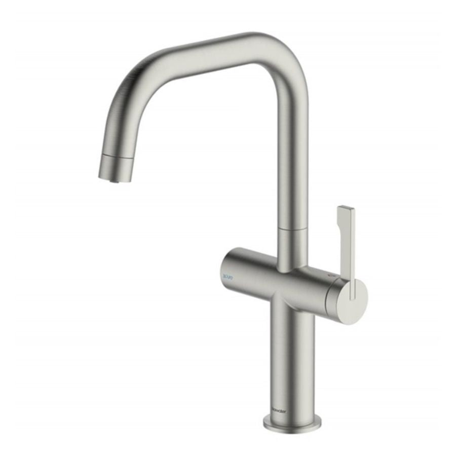 Clearwater Mariner U-spout filter tap in Brushed Nickel PVD