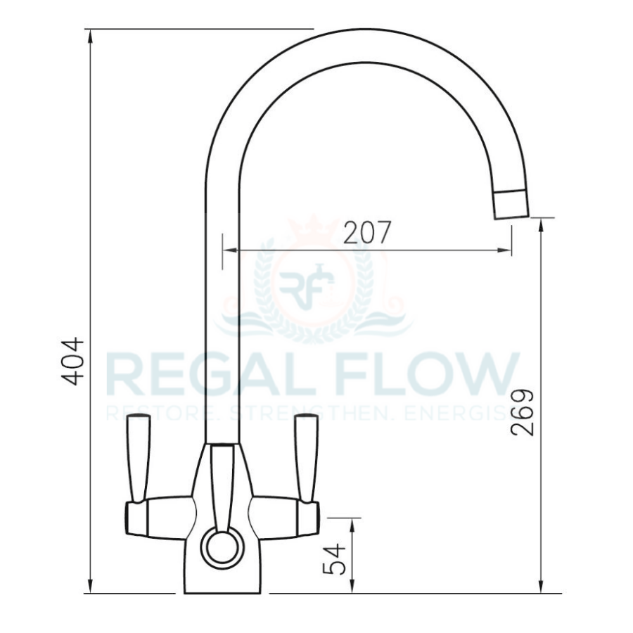 Clearwater Eclipse Tri Spa Filter Tap Chrome