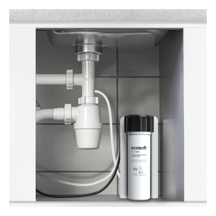 under sink reverse osmosis installed 