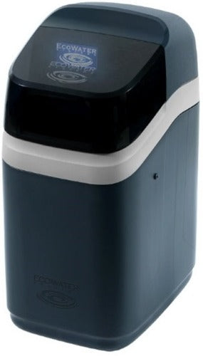 picture of a black water softener with wifi