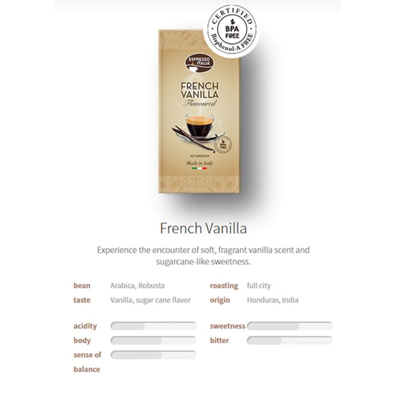 French Vanilla - Espresso Italia Coffee Pod for Hommix EspressRO