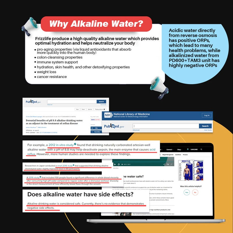 Frizzlife 500 GPD Tankless Reverse Osmosis Water System With Alkaline & Remineralisation