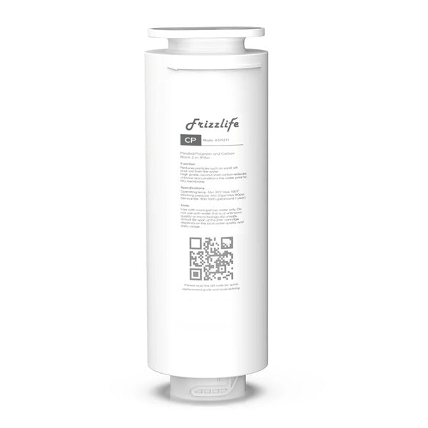 An under sink reverse osmosis filter cartridge 